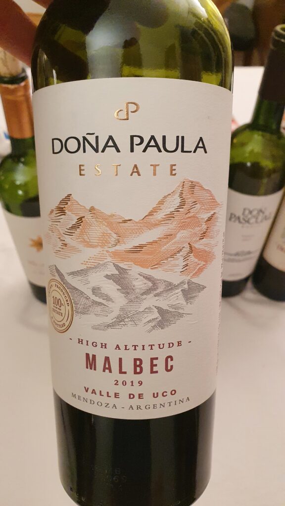 Argentine Doña Paula Estate DO Valle de Uco Malbec 2019 