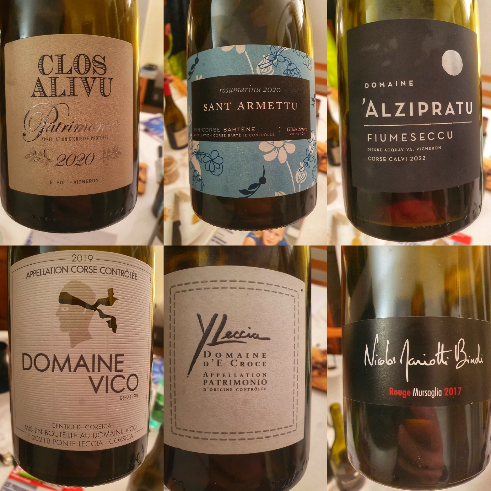 Les 6 bouteilles goutées